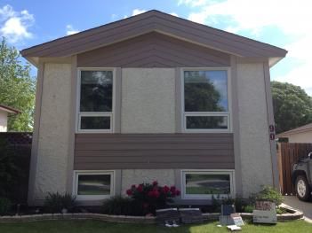 CULTURED STONE AND SIDING FACELIFT | Before